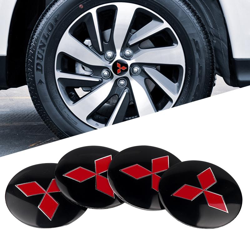 4Pcs Car Wheel Center Hub Cap Dust-proof Cover Accessorie For Mitsubishi 9 Ralliart X EX ASX L200 Colt Outlander Pajero Lancer wszm26