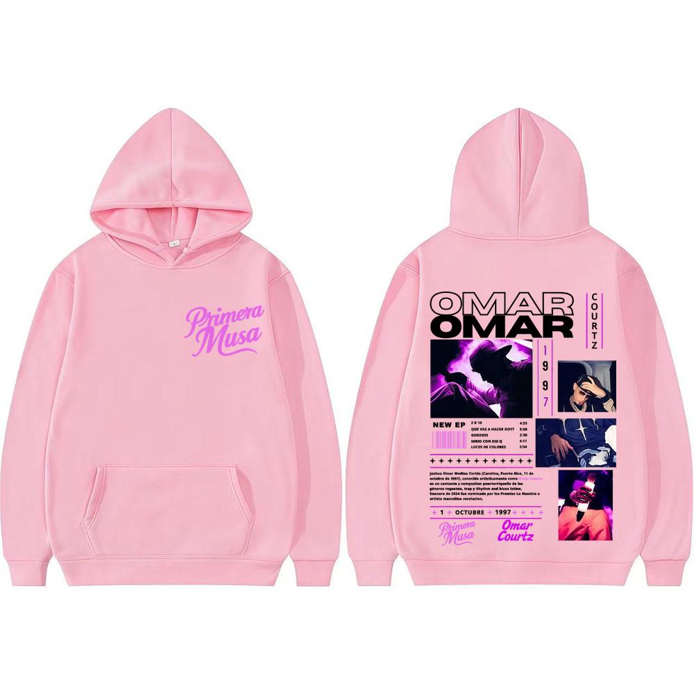 Omar Courtz Primera Musa Album Tour Graphic Hoodies Men Women Oversized Vintage Hip Hop Punk Hoodie Casual Sweatshirt Streetwear