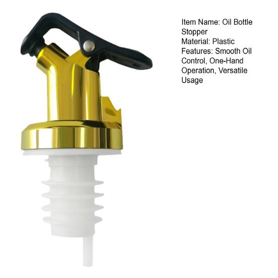 Пробка для бутылки с маслом, герметичная, с носиком для заливки масла, с защитой от проливания, автоматическая система для заливки масла для кухни, ресторана, бара