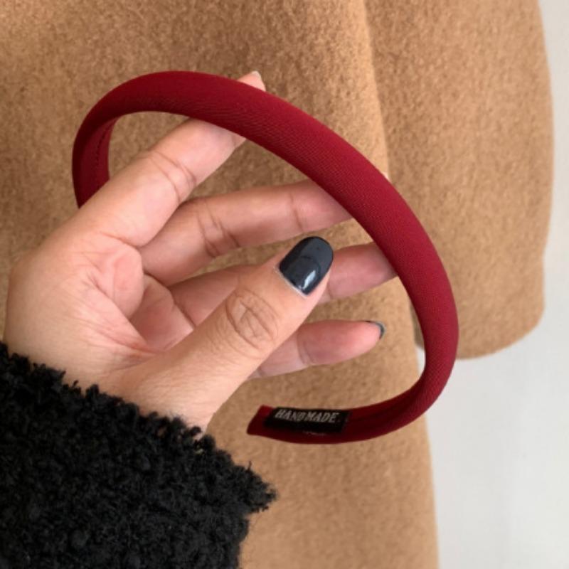 Women's Trendy and Fashionable Red Hair Band New Headband Retro Hair Clip Hair Bundle Headgear Gift