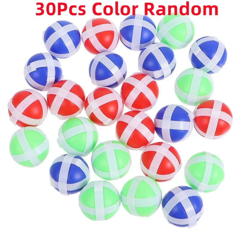 30pcs Children's Dart Velcro Sticky Ball Sticky Ball Dart Game Interactive Accessories Home School Children Outdoor happy-time