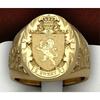 Niche Trend New Simple Crown Lion Ring Royal Seal Ring Personalized Creative Street Hip-hop Punk Men's Party Gift Accessories