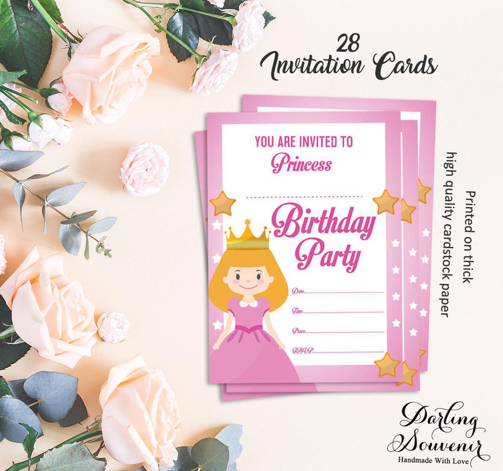 Дорогой сувенир, белая пригласительная открытка на день рождения, для печати, заполнения или записи, приглашения для вечеринок, упаковка из 28 5 x 7