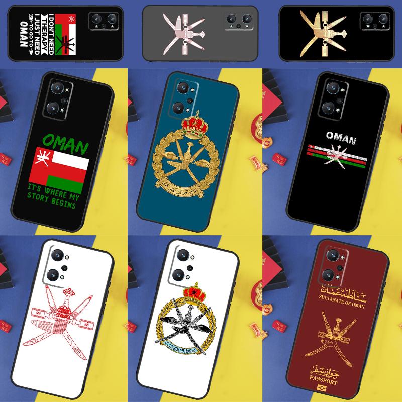 Omani Emblem Oman Flag passport For Realme GT7 Pro GT 6T 5 6 C67 C75 C61 C55 C53 C51 C21Y C25S 10 11 12 13 14 Pro Plus Case