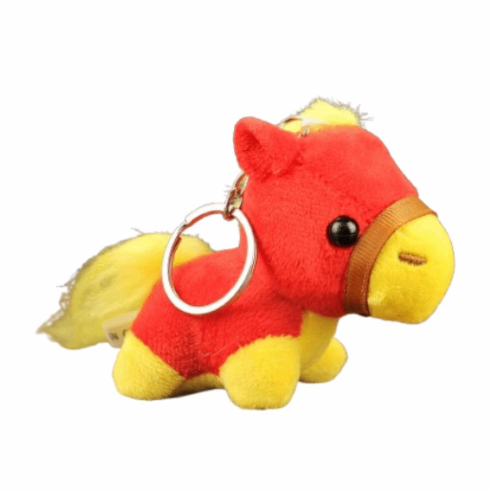 Mini Stuffed Animal Keyring Creative Plush Horse Doll Pendant Zodiac Pony Figurine Year of Horse