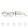 Fashionable Round Ultra Light Reading Glasses Women Anti Blue Light Purple Big Frame Presbyopia Glasses Men Eyewear +1.0 +1.5