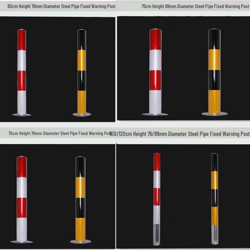 Heavy-Duty Fixed Reflective Road Bollard