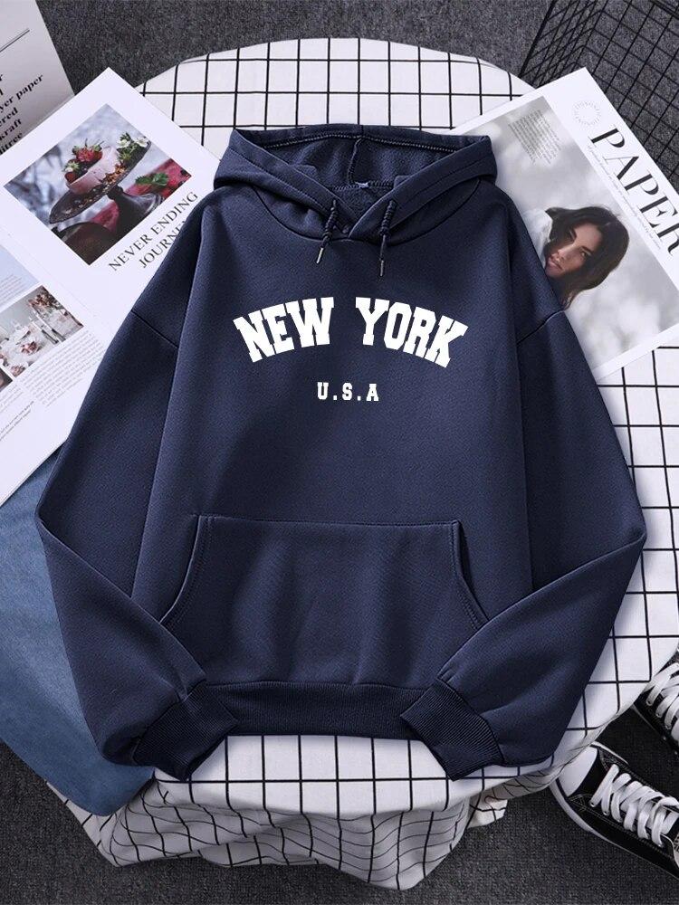 Men's And Women's Long Sleeves Joggers Brand New York Oversized Sweatshirt New York Women Sweatshirt New York Hoodie