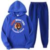 Мужской спортивный костюм с принтом Tiger Muay Thai Fighting Club, повседневная толстовка + брюки, комплекты из 2 предметов, пуловер большого размера, модная мужская одежда