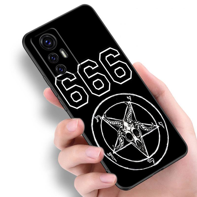 Демонический Сатанинский Страшный Череп Чехол для Телефона Для Xiaomi Mi A2 8 9 SE Note 10 10T 11 12 Lite 9T 11T 12S 12T Pro A3 6X 12X Черная Крышка