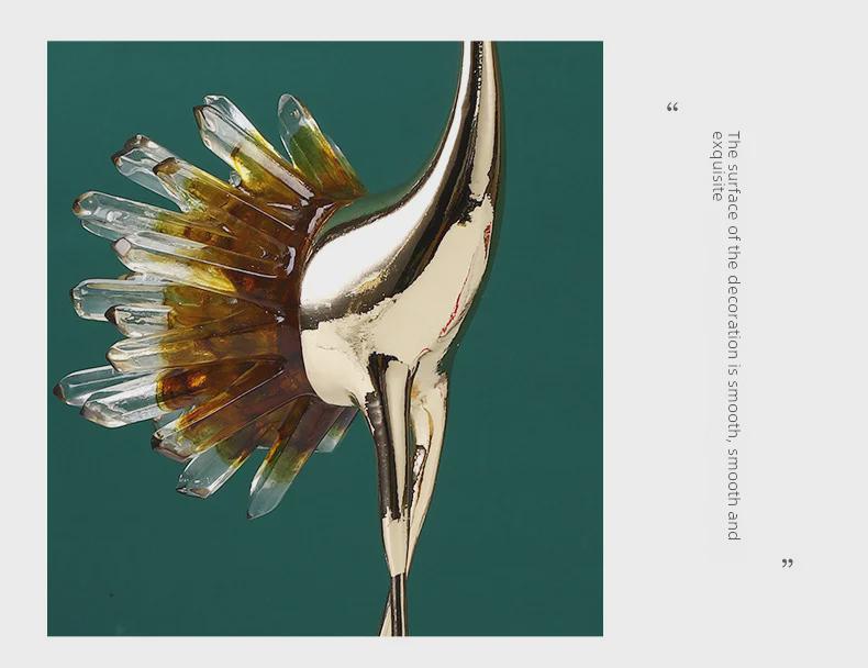 Роскошный прозрачный хрустальный кран набор металлических поделок - мягкая мебель в китайском стиле для гостиной, тумбы под телевизор и крыльца