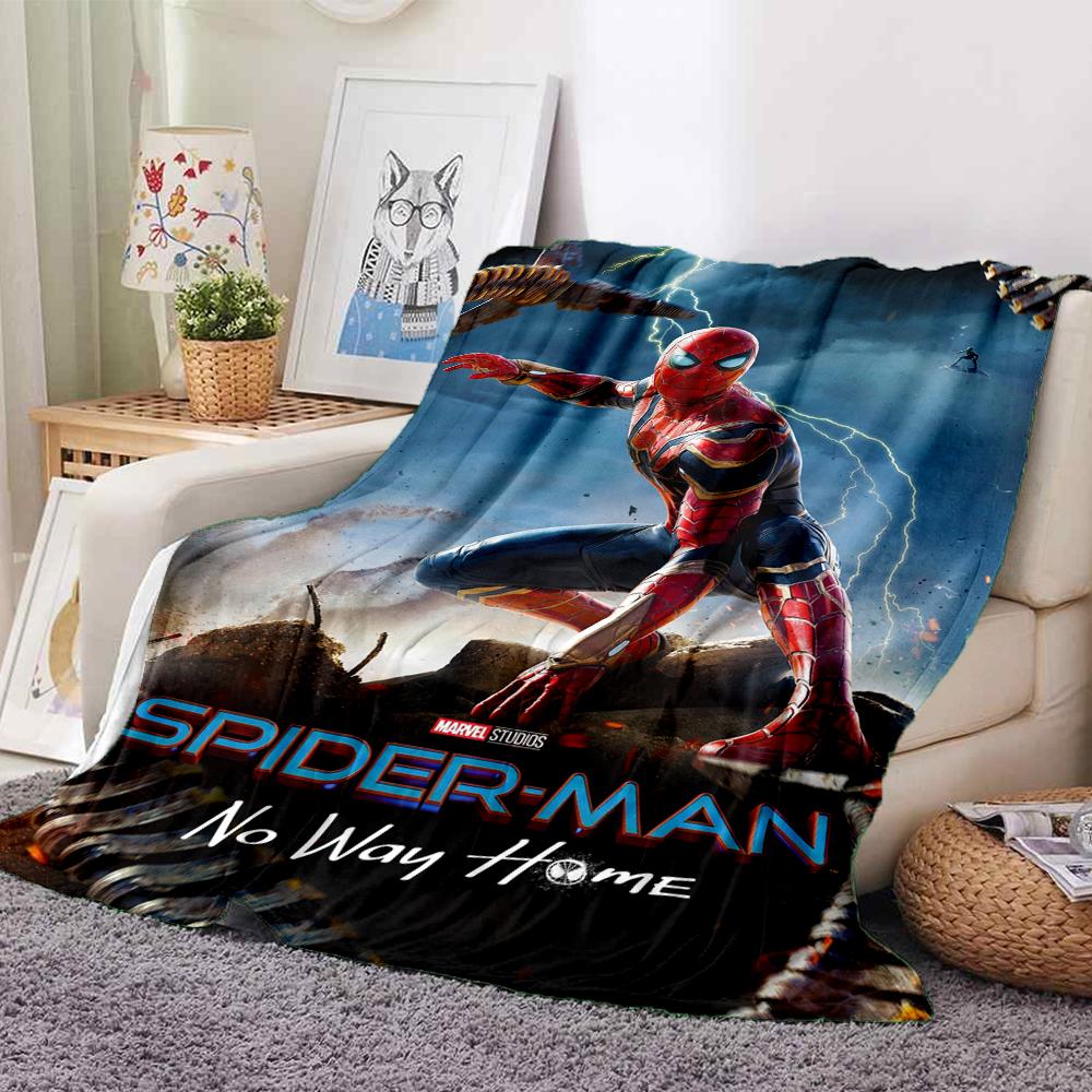 1Pc Spiderman No Way Home Blanket Soft And Comfortable Casual Warm Camping Travel Christmas Halloween Xmas Gift M924474