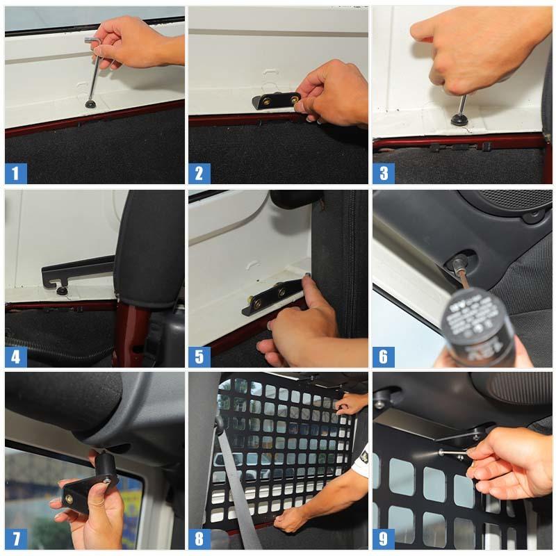 Car Rear Trunk Side Expansion Bracket Rack Shelf For Jeep Wrangler JK 2007-2010 2-Door Version Metal Car Accessories