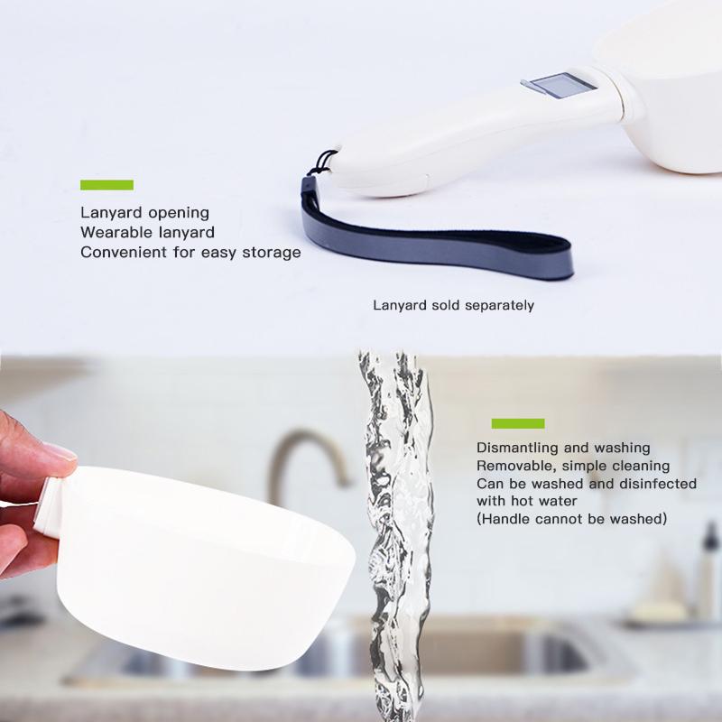 1 Высококачественные электронные весы для корма для домашних животных, измерительный инструмент, ложка для кормления собак и кошек, кухонные весы, цифровой контейнер, товары для животных