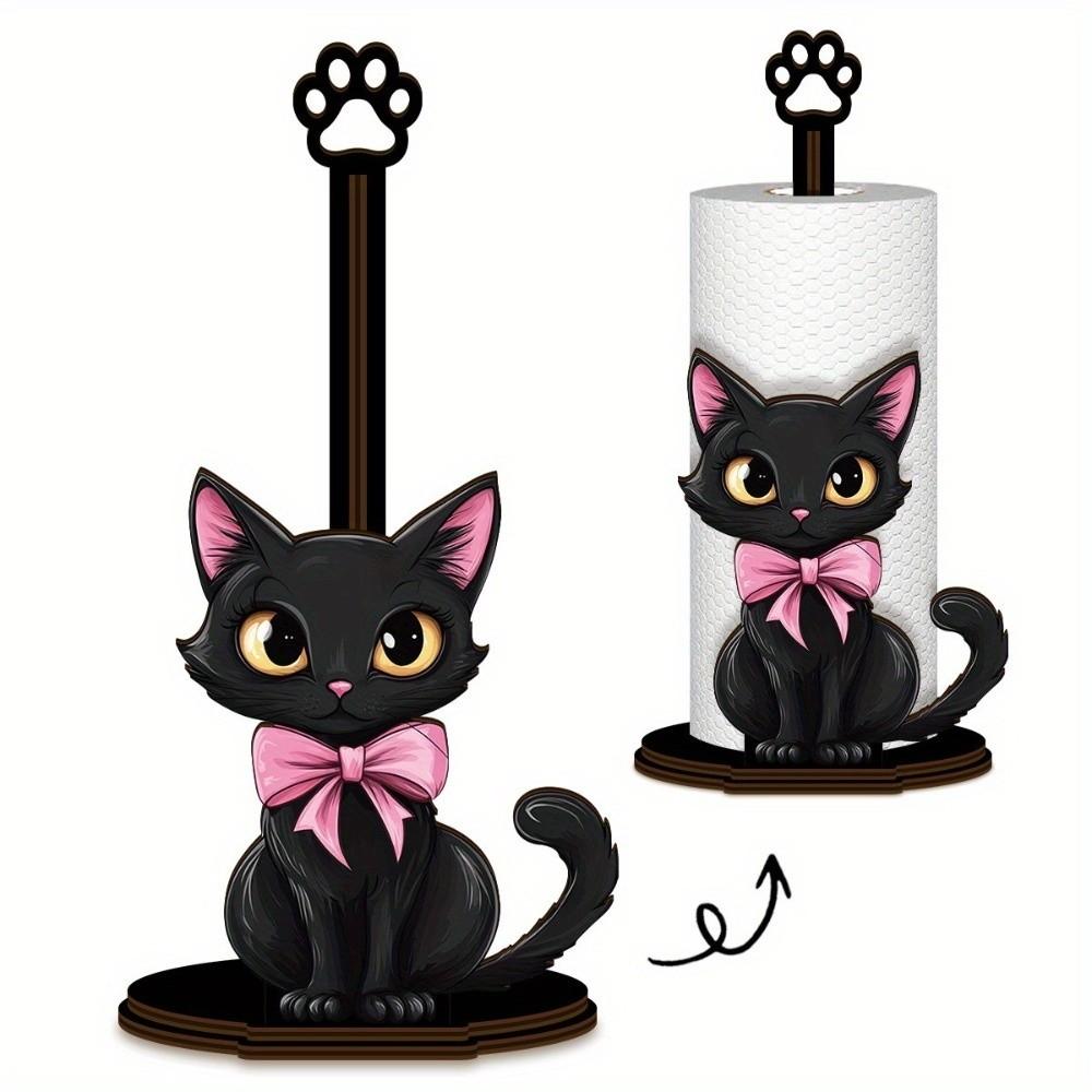 Vertical Storage Desktop Tissue Holder Cling Film Roll Towel Holder  Kitchen Use