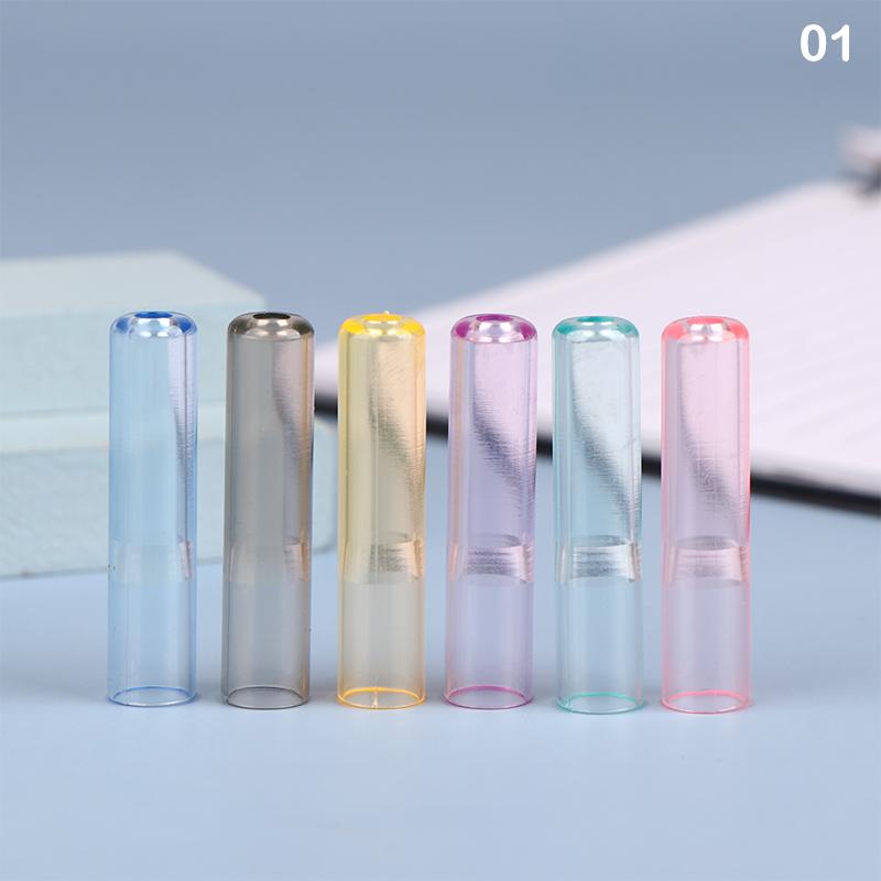 6 шт., чехол для карандаша, мультяшная кепка-карандаш, шляпа, студенческий пластиковый защитный инструмент для карандаша