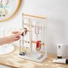 Jewelry Shelf Hanger Necklace Display Stand Earring Jewelry Storage Desk Small Item Metal Organizer Home Appliance For Store