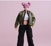 [TOYBARJAPAN] 112 Scale Action Figure Female Body Bomber Jacket (Body, Shirt, Pants and Shoes Not Included) (Military Green)