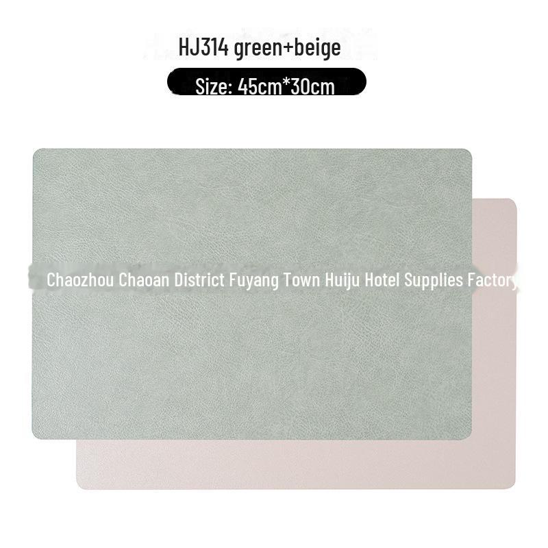 Двусторонние кожаные плейсматы в скандинавском стиле: Нескользящие, водонепроницаемые, теплоизоляционные подкладки для столов дома и в отеле