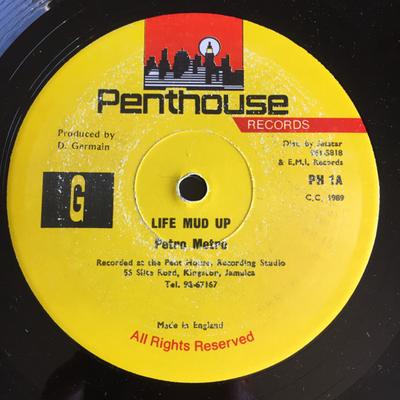 12-дюймовая пластинка PETER METRO Life Mud Up PH1 Penthouse Recor 1989 UK Регги Ска Даб Б/у