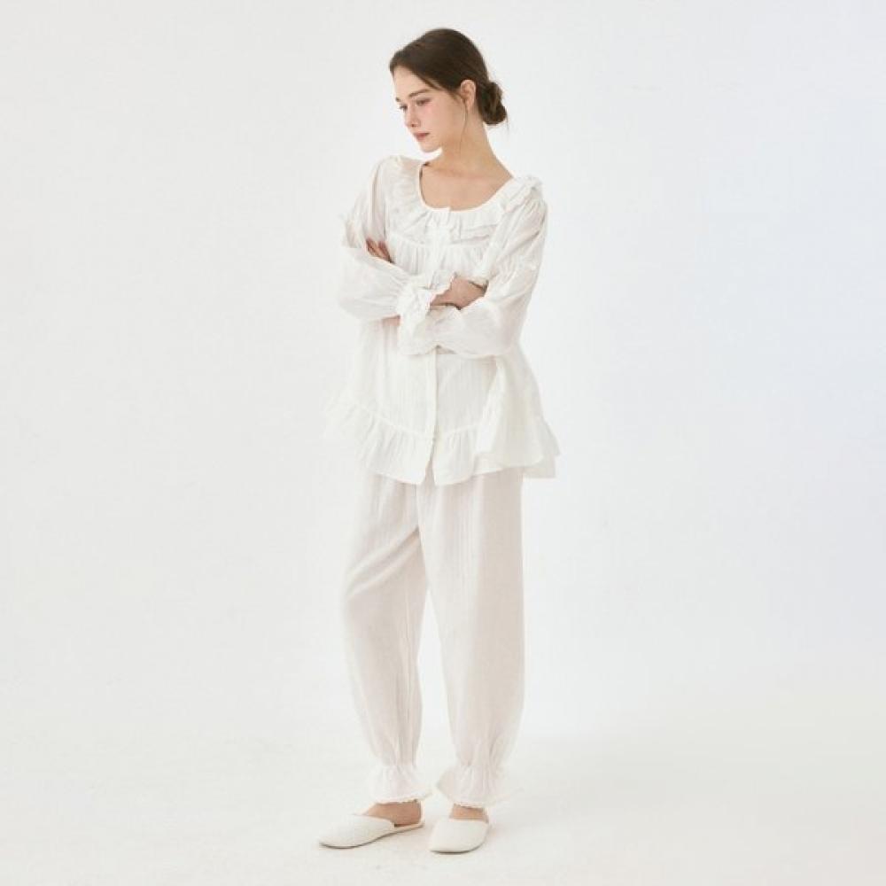 Lunaluz Women S Long Sleeve Round Neck Two Piece pajamaS