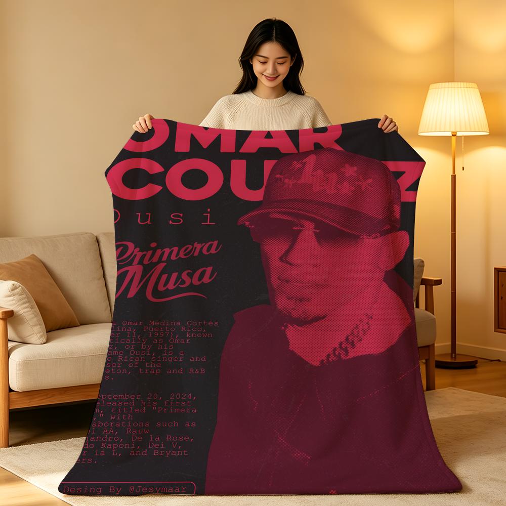 Музыкальный плед O-Omar C-Courtz Throw с высокой плотностью, короткий плюш, мягкий, приятный для кожи, для дивана, для сна, для комнаты с кондиционером
