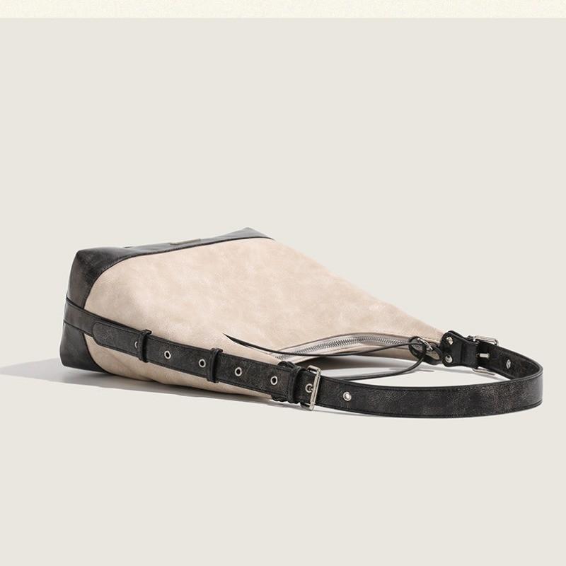 IELGY PU Texture Large-capacity Shoulder Bag, High-end Color Matching Shoulder Bag, Bucket Bag, Tote Bag.