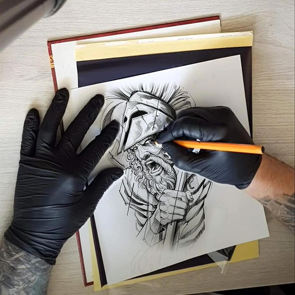 10/20 шт. бумага для переноса татуировок формата А4, 4 слоя, углеродный термотрафарет, бумага для татуировки, копировальная бумага для машин для переноса татуировок, аксессуары