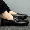 FashionGenuine Leather Men Casual Shoes Retro Luxury Brand Classic Mens Loafers Moccasins Man Quality Breathable Business Slip On Shoes