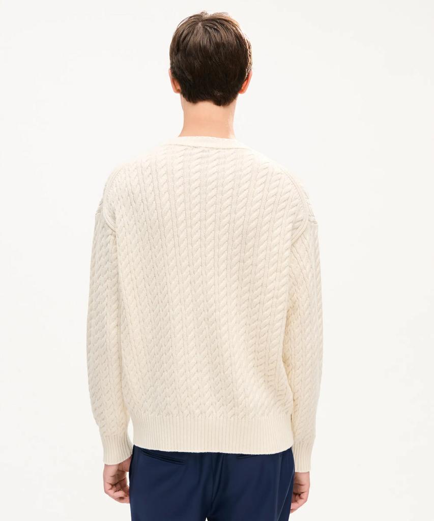 KENZO Unisex Kenzo Signature Cable Knit_K263Auk401Whx