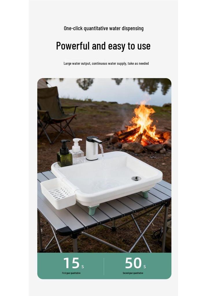Portable Outdoor Vegetable and Hand Washing Sink Station