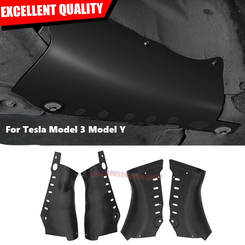 For Tesla Model 3 Y Carbon Steel Protection Plate Shield Cover For Coolant Pipe Guard Exterior Accessories