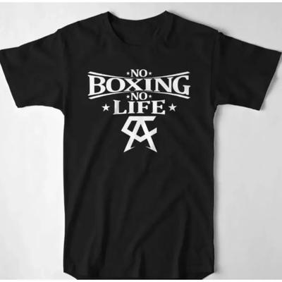 2024 Новая Хлопковая Футболка Canelo No Boxing No Life Вдохновленная Кикбоксингом Муай Тай Боксом Хлопковая С Круглым Вырезом с Коротким Рукавом Мужская Футболка