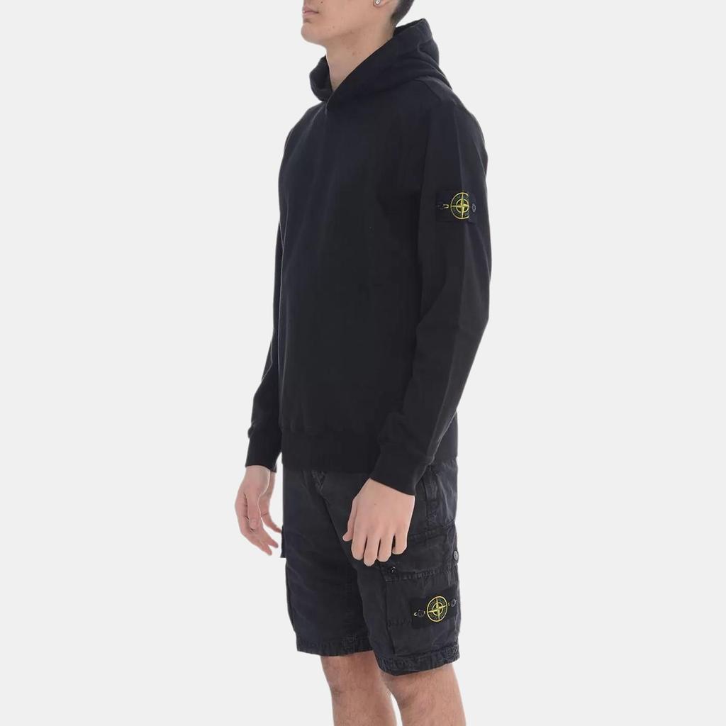 STONE ISLAND Однотонное худи с капюшоном и длинными рукавами для мужчин, черное K1S1561000-37S0060-V0029