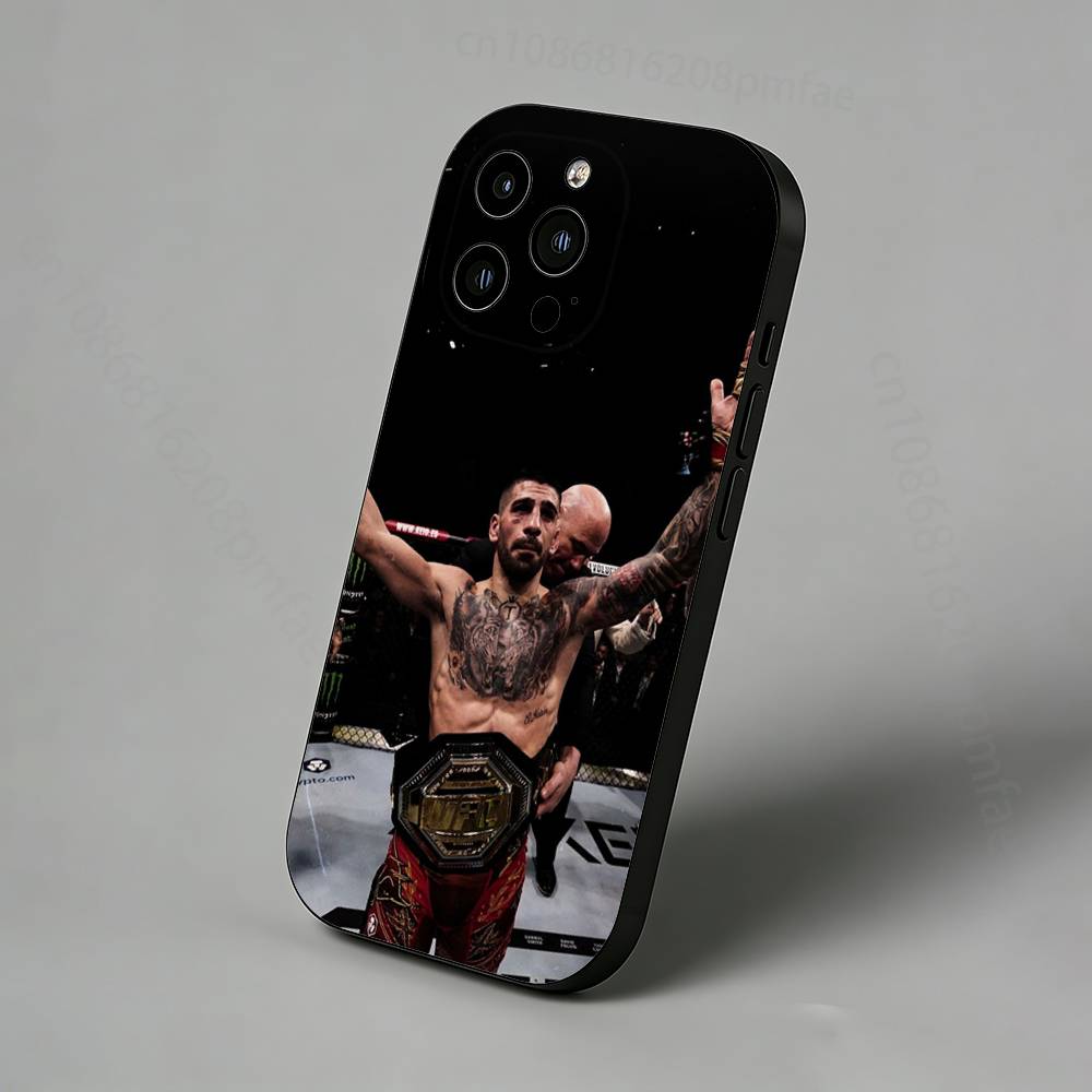 Чехол-накладка I-Ilia Champion T-Topuria Slim Back для iPhone 17,16,15,14,13,12,11 Pro,Max,Plus,X,XS,XR,SE,Mini Защитный чехол