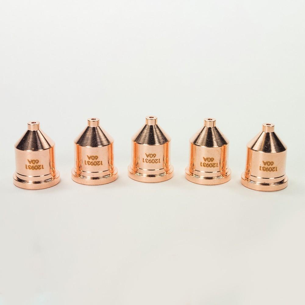 5 шт. 120931 Расходный материал для плазменной горелки 60A Наконечники Сварочный аксессуар для 1250