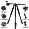 200cm 78.7 Inch Aluminum Alloy Camera Tripod Monopod Horizontal Mount with Ball Head 4 Section Extendable for DSLR ILDC