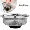 Фильтрующая сетка двойного назначения, многоразовая, не ржавеющая, кухонная утварь, надежная раковина, сетчатый фильтр для раковины