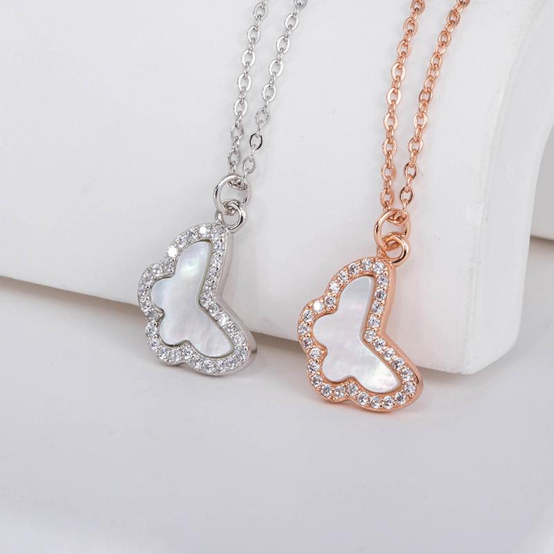 Изысканное ретро ожерелье с бабочкой, женское ожерелье с подвеской-бабочкой, стерлинговое серебро 925 пробы, богемный стиль, модное, для вечеринки, подарок на день рождения