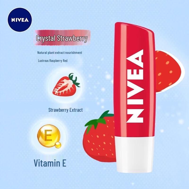 NIVEA Strawberry Lip Balm 4-Pack