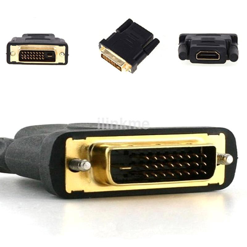 HDMI (мама) - HDMI (мама) VGA 24+1 пин DVI (папа) - HDMI (папа) Адаптер-разъем HDTV