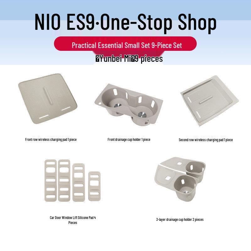 NIO ES9 Center Console Silicone Protective Pad & Interior Accessories Set