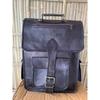 Men's Antitheft Backpack Travel Laptop School Goat Leather Vintage Bag.