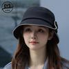 New Bucket Hat Women's Autumn and Winter Warm Breathable Basin Hat High Sense Japanese and Korean Fashion Show Face Small Sunscreen Visor