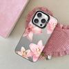 Чехол для телефона с принтом цветов лилии и гибискуса для iPhone 17 16 E 15 14 13 12 11 Pro Max Plus 17 Air Color Ударопрочный задний серебристый чехол