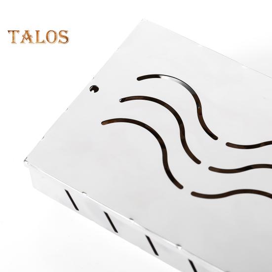 2 шт. дымовых коробок из нержавеющей стали для газового гриля с крючками добавляют дымный аромат газовым электрическим грилям дымовая коробка из щепы для газового гриля и древесного угля