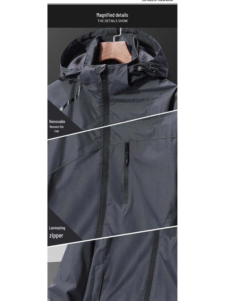 Ветрозащитная водонепроницаемая куртка для альпинизма для пар на открытом воздухе 2025