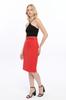 Женская офисная юбка-карандаш из лайкры с поясом 1580/63