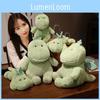Cute Dinosaur Sitting Plush Cartoon Boy Sleeping In Bed Accompanied By Doll Gift