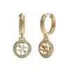Earrings - GUESS - JUBE02135JWYGT-U - Stainless Steel - Gold - Hoops